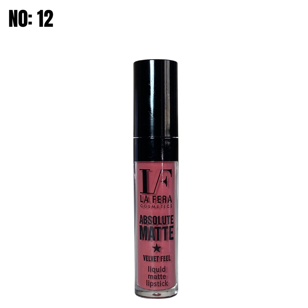 LA FERA ABSOLUTE VELVET FEEL LIQID MATTE LIPSTICK NO: 12